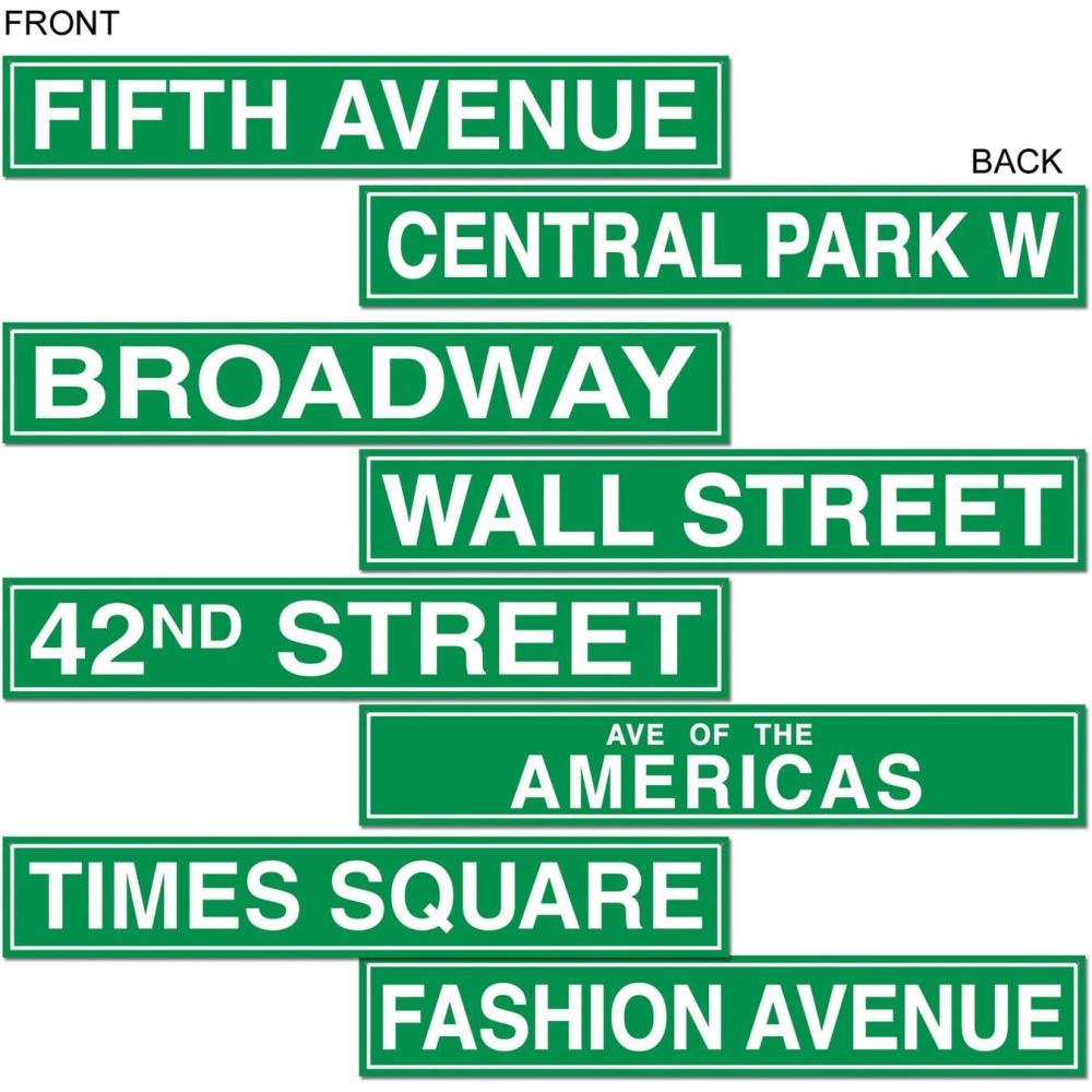 imageBeistle NYC Street Sign Decoration