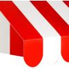 Beistle 3-D Red and White Awning Wall Decorations – 2-Pack Cardstock Circus and Carnival-Themed Décor for Party Walls, Photo Booths, Italian Events and Vintage Clown or Fair Displays, 24¾” x 8¾”