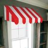 Beistle 3-D Red and White Awning Wall Decorations – 2-Pack Cardstock Circus and Carnival-Themed Décor for Party Walls, Photo Booths, Italian Events and Vintage Clown or Fair Displays, 24¾” x 8¾”