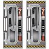 Beistle Set of 2 Plastic Spaceship Door Covers, Decorations for Outer Space Galaxy Alien Theme Birthday, Futuristic Party Supplies & Wall Decor, 6′ x 30″(Galaxy)