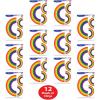 Beistle 12 Sheets (36 Piece Total) Rainbow Party Decorations Classroom Window Clings for Springtime Décor, Made in The USA Since 1900, 17″ x 12″, Red/Orange/Yellow/Green/Blue/Purple