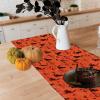 Beistle Fabric Happy Halloween Table Runner, Kitchen Dining Room Holiday Decorations Tableware