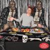 Beistle Spooky Season Halloween Party Bundle – Inflatable Coffin Buffet Cooler, 2 Piece Zombie Figure Photo Prop Backdrops