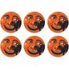 Beistle 6 Piece Vintage Halloween Party Supplies Cat & Moon Pinback Button Pins
