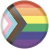 The Beistle Company Pride Flag Button