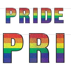 Beistle Rainbow Pride Letter Banner- 1 pc.
