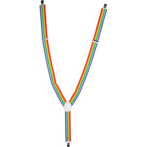 Rainbow Suspenders (adjustable) Party Accessory  (1 count) (1/Pkg)