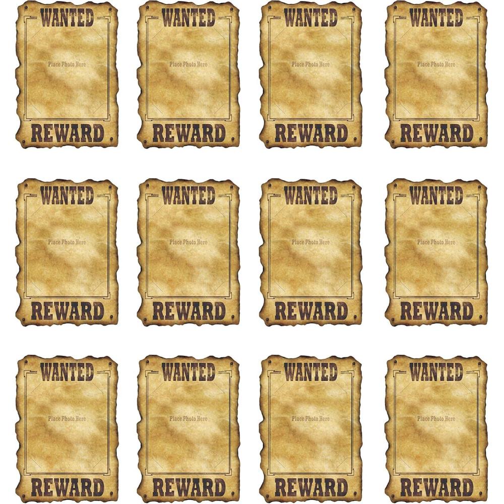 image:imageBeistle Western Wanted Sign Pack of 12