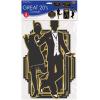 Beistle Roaring 20’s Party Decorations, Great 20’s Assorted Cutouts 10.5 Inch to 16 Inch, Pack 72