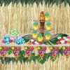 Beistle Tiki Torch Cupcake Stand Cake Holder Display, 15.25″ x 11.25″, Brown/Tan/Orange/Yellow(Tiki Torch Cupcake Stand – 1 Pack)