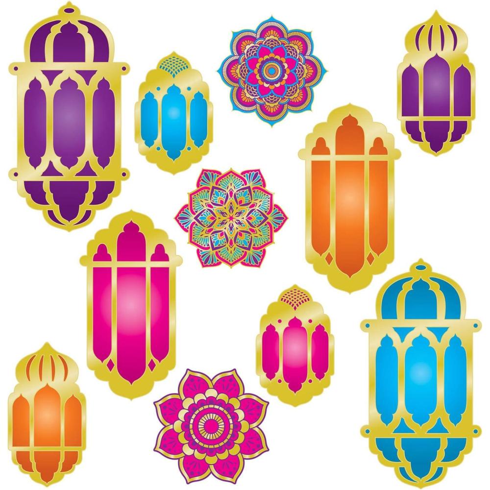 image:imageBeistle Foil Lantern amp Mandala Cutouts