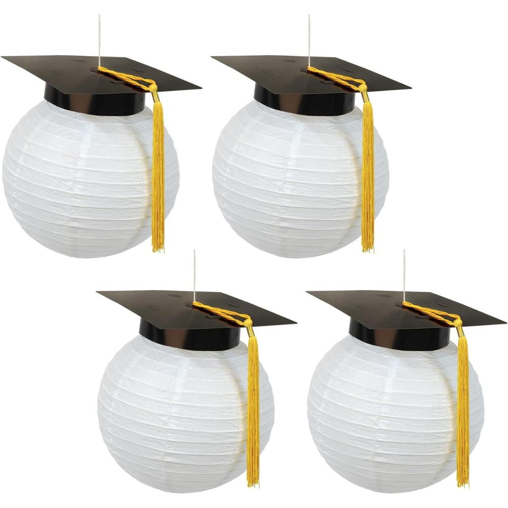 image:imageBeistle Grad Cap Paper Lanterns 4 Piece 95 Multicolored