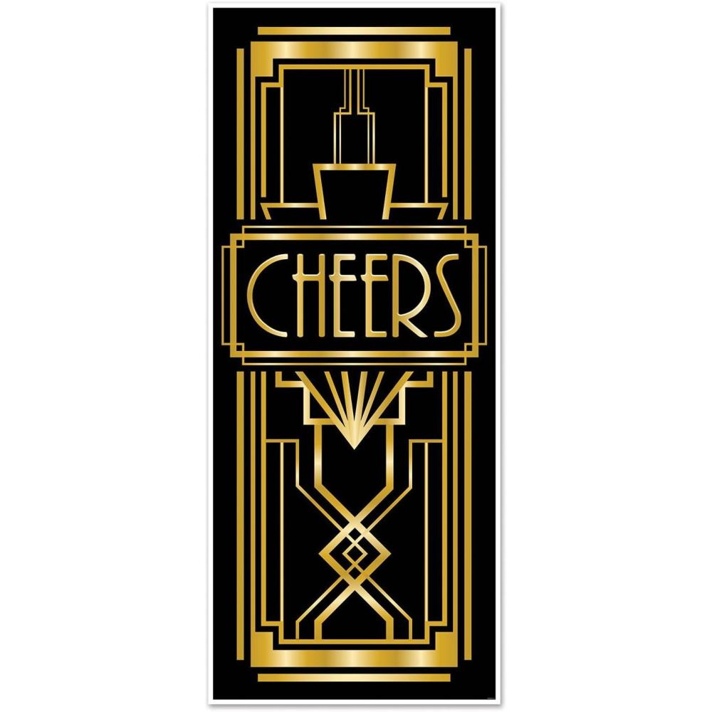 image:imageBeistle Roaring 20s Party Decorations Great 20s Door Cover 30 Inch x 6 Feet Pack of 12