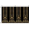 Beistle 2 Piece Great 20s Photo Backdrop, 4′ x 30′ – Easy to Adhere Wall Covering, Roaring 20’s Party Decorations, 1920’s Theme Great Gatsby Décor