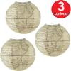Beistle 3 Piece Bon Voyage Around The World Party Decorations Travel Themed Hanging Paper Lanterns