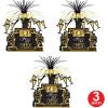Beistle 3 Piece Roaring 20’s Decorations Centerpieces For Great Gatsby 1920’s Theme Party Supplies, Celebrating With You Since 1900