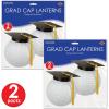 Beistle Grad Cap Paper Lanterns 4 Piece, 9.5″, Multicolored
