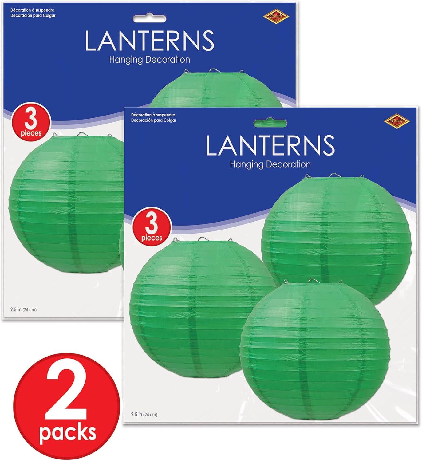 image:imageBeistle Paper Lanterns RedBlueGreenGreen