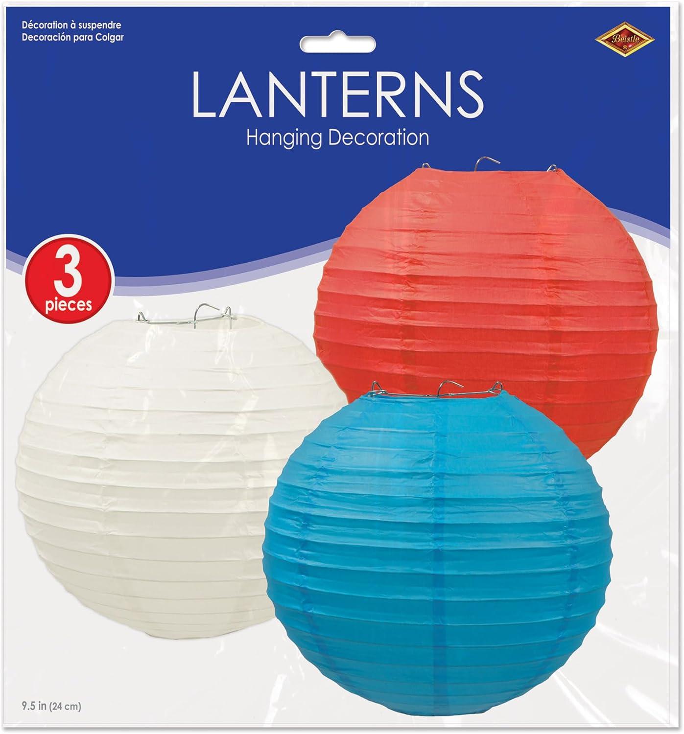 image:imageBeistle Paper Lanterns RedBlueGreenRedWhiteBlue