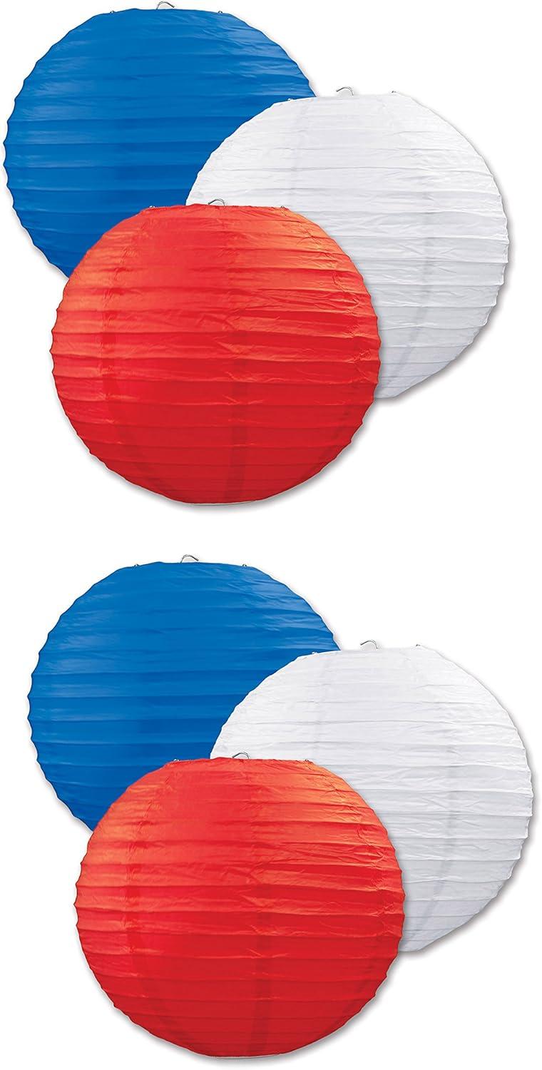 image:imageBeistle Paper Lanterns RedBlueGreenRedWhiteBlue