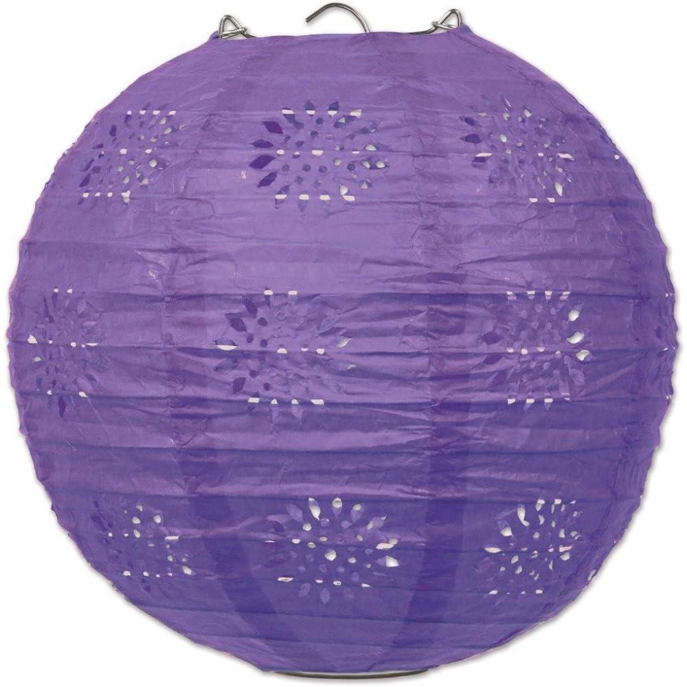 image:imageBeistle 3 Piece 8 Lace Paper Lanterns CeriseMulticolor