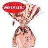 Beistle Metallic Wrapped Balloon Weight – 6 Pack, Rose Gold Balloon Centerpiece Bouquet Holders, Party Decoration Accessories for Birthdays, Weddings, Graduations, and Retirement Celebrations, 6 Oz