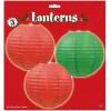 Beistle Paper Lanterns (Red/Blue/Green)(Red/Green)