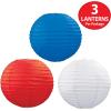 Beistle Paper Lanterns (Red/Blue/Green)(Red/White/Blue)
