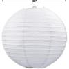 Beistle White Jumbo Paper Lantern Hanging Decoration for Weddings, Bridal Showers, Graduation Parties(1 piece)