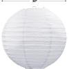 Beistle White Jumbo Paper Lantern Hanging Decoration for Weddings, Bridal Showers, Graduation Parties(2 piece)