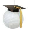 Grad Cap Paper Lanterns (White & Black)