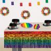Packaged 1-Ply Metallic Fringe Drape Rainbow Pack of 2(1)