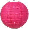 Beistle 3 Piece 8″ Lace Paper Lanterns, Cerise(Cerise)