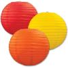 Beistle Paper Lanterns (Red/Blue/Green)(Golden-yellow/Orange/Red)