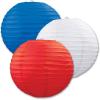 Beistle Paper Lanterns (Red/Blue/Green)(Red/White/Blue)