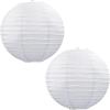 Beistle White Jumbo Paper Lantern Hanging Decoration for Weddings, Bridal Showers, Graduation Parties(2 piece)