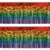 Packaged 1-Ply Metallic Fringe Drape Rainbow Pack of 2(1)