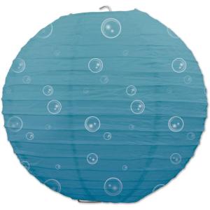 Beistle Under The Sea Paper Lanterns (3 Pack), 9.5″, Light Blue/White
