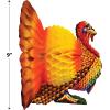 Beistle 1-Pack Decorative Tissue Turkey Centerpiece, 9-Inch
