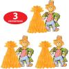 Beistle 3 Piece 11″ Fall Harvest Scarecrow Centerpieces for Thanksgiving Decorations