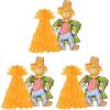 Beistle 3 Piece 11″ Fall Harvest Scarecrow Centerpieces for Thanksgiving Decorations