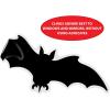 Beistle 4 Sheets (32 Pieces) Black Bat Window Clings – Eerie And Haunting Halloween Decorations, Made In USA Since 1900