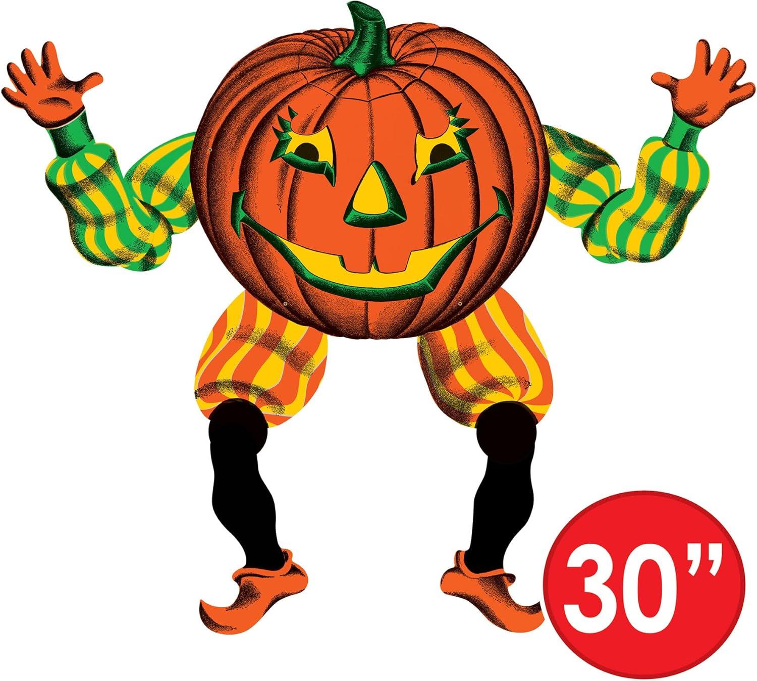 image:imageBeistle Set of 3 Vintage Halloween Goblins Photo Prop Backdrops 30 Spooky Fall Pumpkin Wall Decorations Cut Out Decor