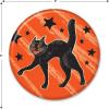 Beistle 6 Piece Retro Vintage Happy Halloween Party Favors Black Cat Pinback Buttons