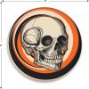Beistle 6 Piece Retro Vintage Happy Halloween Party Favors Skull Pinback Buttons