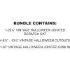 Beistle Vintage Halloween Decoration Bundle – Jointed Goblin, Scratch Cat, and Classic Cutouts, Retro Party Wall Décor, Collectible Double-Sided Printed Decorations for Nostalgic Halloween Parties
