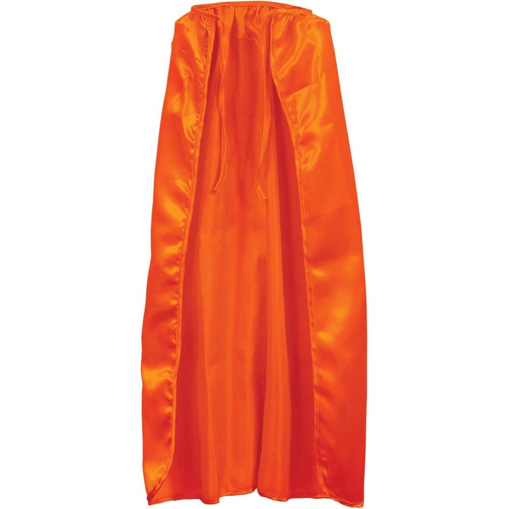 image:imageBeistle Orange Fabric Capes  2 Pack Lightweight Polyester Costume Capes with Tie Closures Hero Accessories for Halloween Cosplay Theatrical Costumes Group Themes amp Photo Booth Props 30