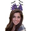 Beistle 2-Pack Glittered Bat Headband, Halloween Costume Accessory, Purple & Black Bat Wing Design with Glittery Bats, Perfect for Halloween Parties, Trick-or-Treating, & Spooky Celebrations
