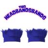 Beistle Blue Hairy Headbands – 2-Pack Fluffy Faux Hair Wig Costume Accessories, Sports Fan Headwear, Team Spirit Wear, Color-Themed Events, Pep Rally Outfits, Game Day Party Apparel, Adult Size