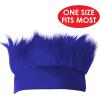 Beistle Blue Hairy Headbands – 2-Pack Fluffy Faux Hair Wig Costume Accessories, Sports Fan Headwear, Team Spirit Wear, Color-Themed Events, Pep Rally Outfits, Game Day Party Apparel, Adult Size